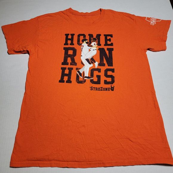 Houston Astros Graphic SS Tee Orange "Home Run Hugs" - Picture 2 of 4